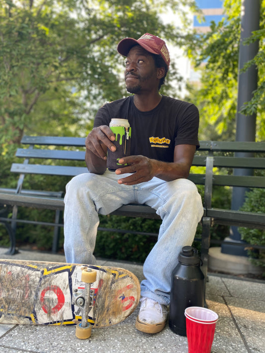 Skateboarding koozie