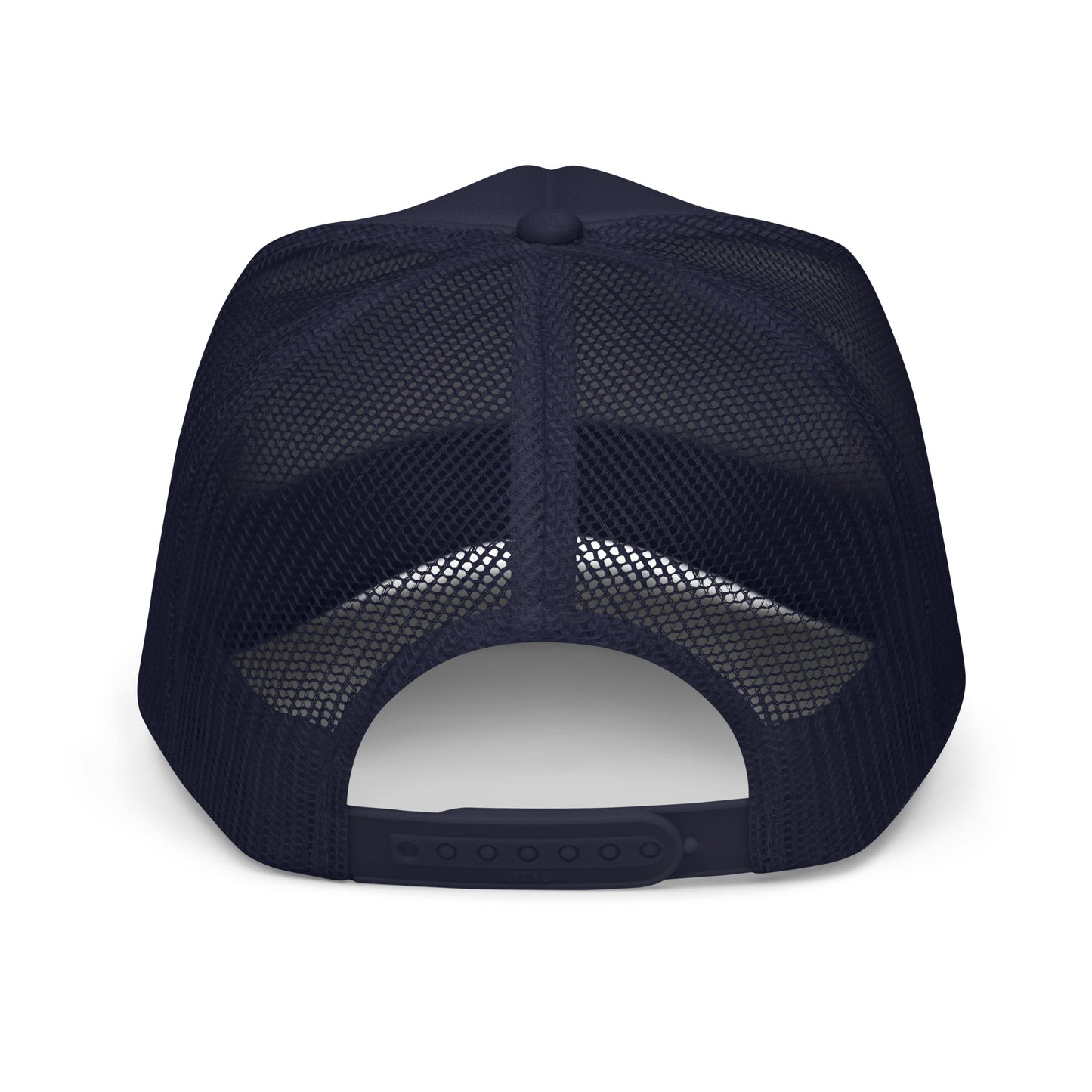 Navy Signature B Foam trucker hat