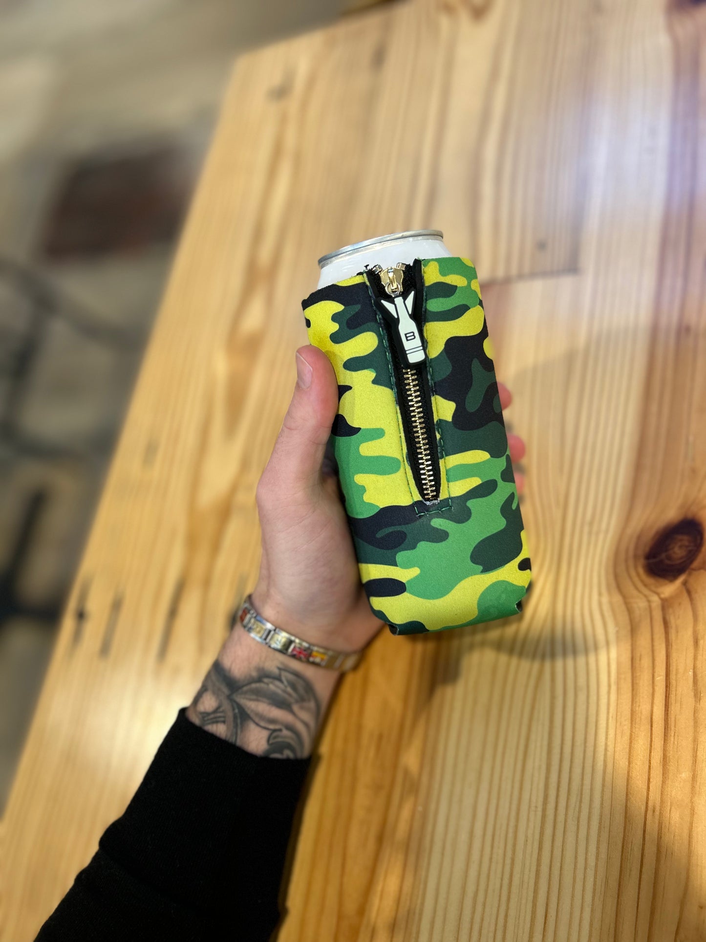 C-16 Lemon Camo Premium 16 oz Can Insulator (Limited Edition)