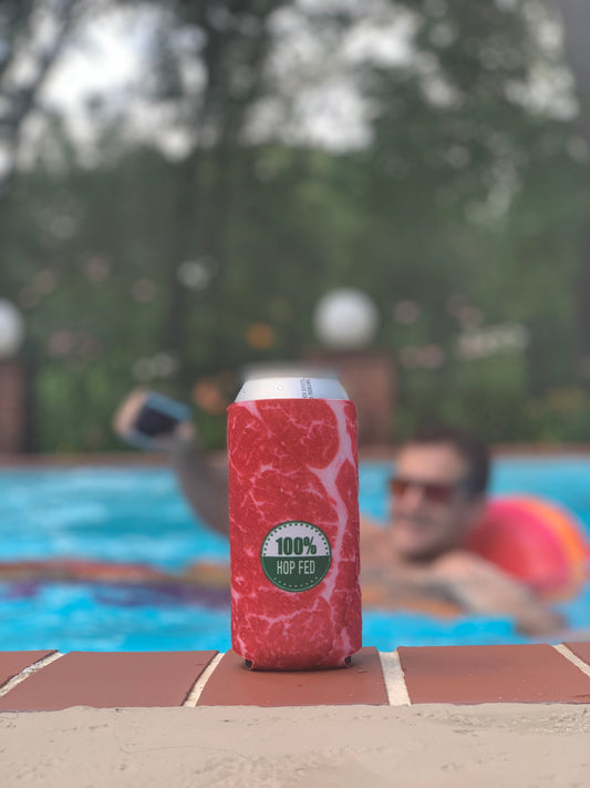 16 oz can Koozie at the pool
