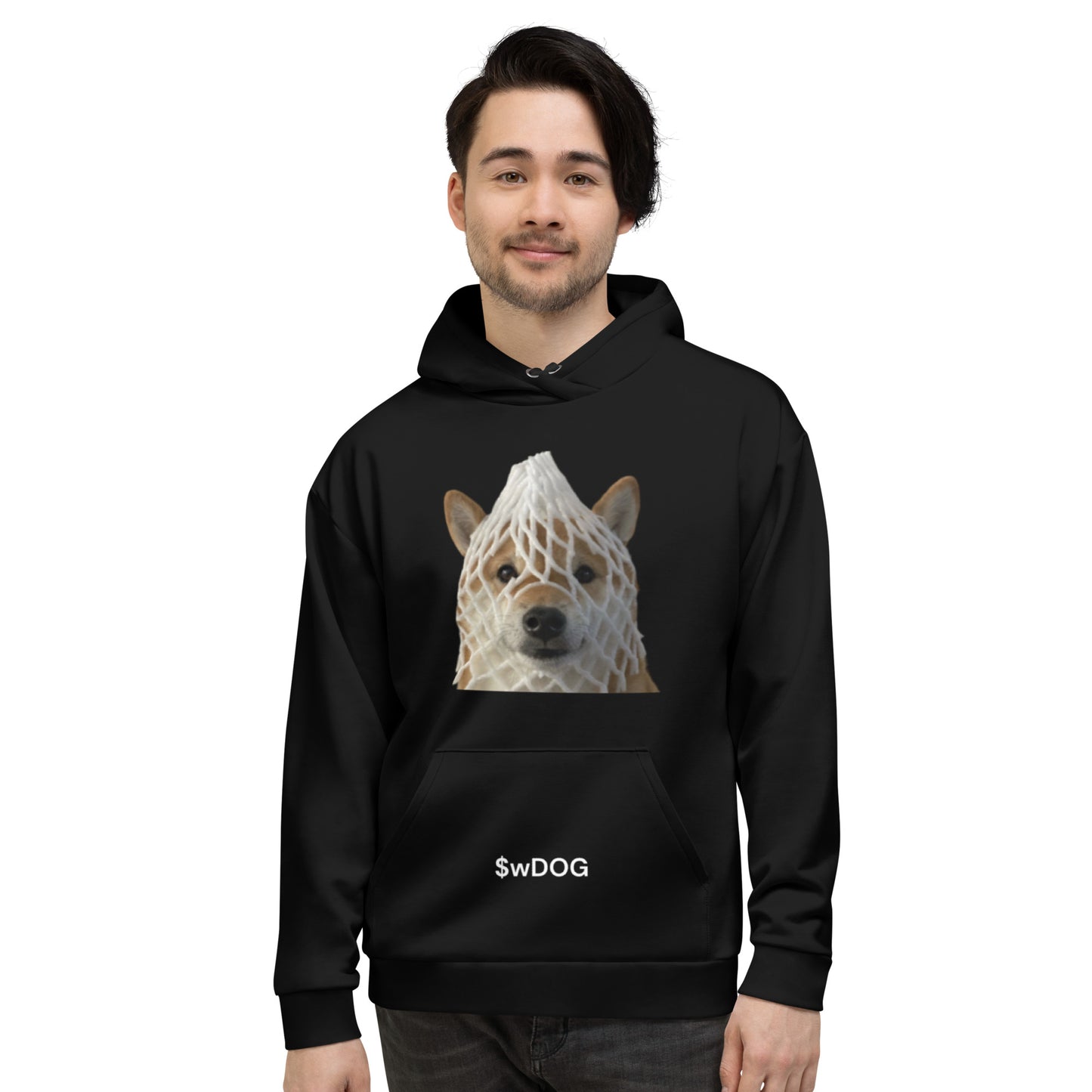 wrapped dog Unisex hoodie