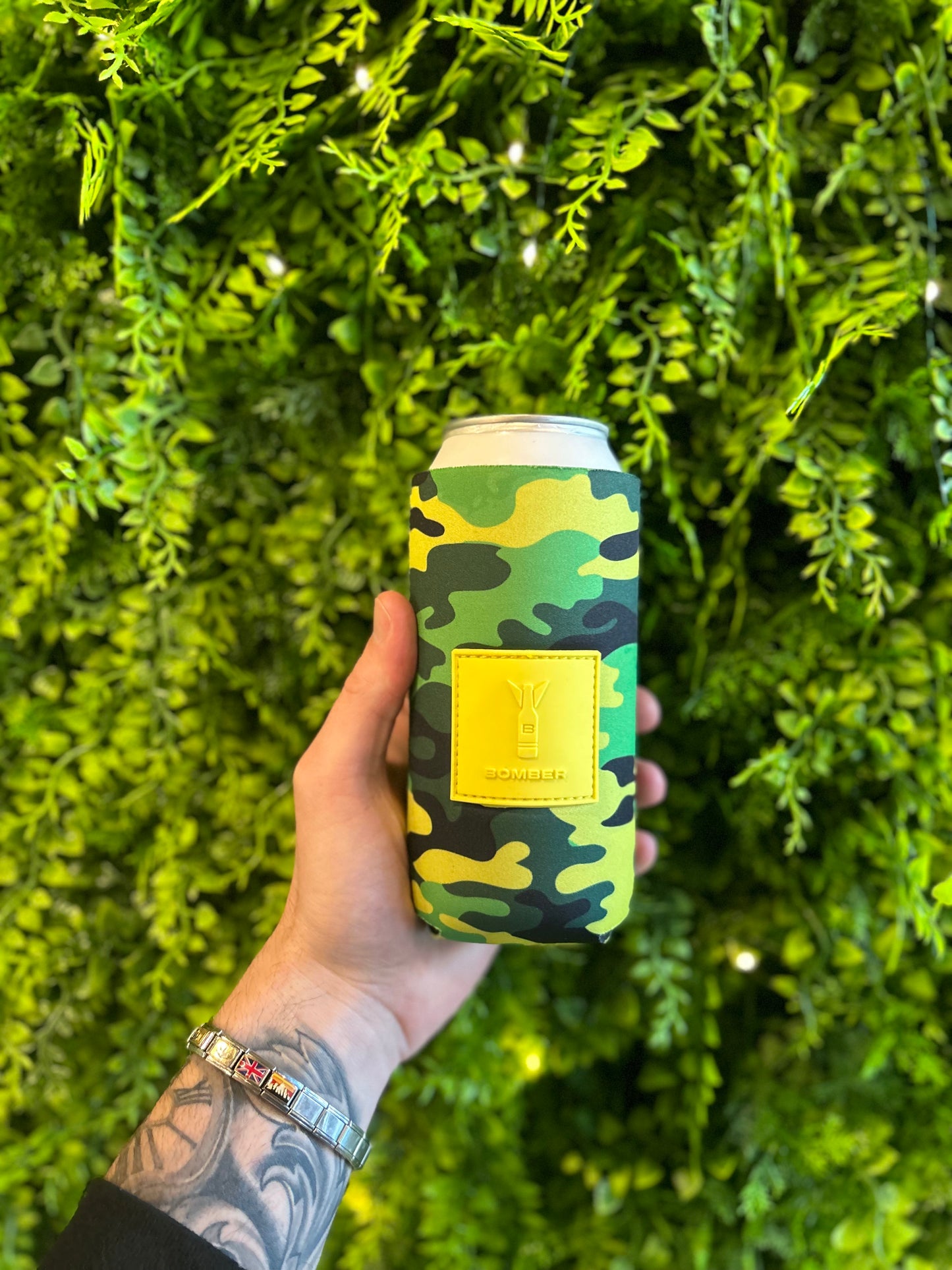 C-16 Lemon Camo Premium 16 oz Can Insulator (Limited Edition)