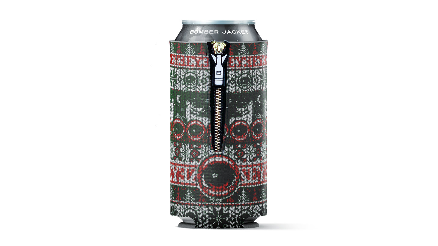 C-16 Eyez Christmas Sweater 16 oz tall can insulator (Artist Collaboration)